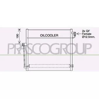 PRASCO ME828C002 - Condenseur, climatisation