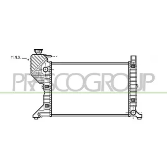 Radiateur, refroidissement du moteur PRASCO OEM A9015001800