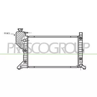 Radiateur, refroidissement du moteur PRASCO OEM A9015003300