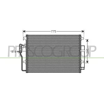 Condenseur, climatisation PRASCO ME919C001 pour MERCEDES-BENZ SPRINTER 519 CDI - 190cv