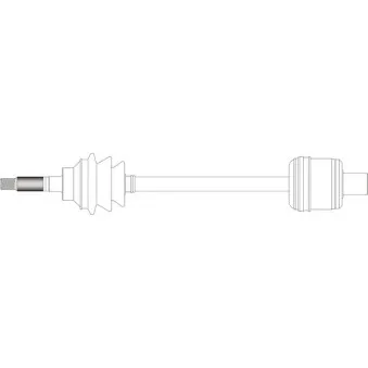 Arbre de transmission avant gauche GENERAL RICAMBI IN3015