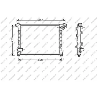 PRASCO MN304R002 - Radiateur, refroidissement du moteur