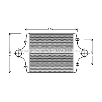 PRASCO MN4009 - Intercooler, échangeur