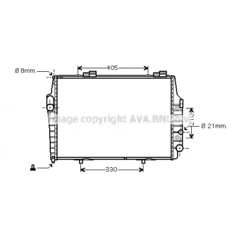 Radiateur, refroidissement du moteur PRASCO [MS2321]