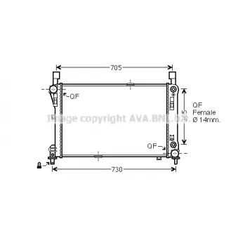 PRASCO MS2478 - Radiateur, refroidissement du moteur