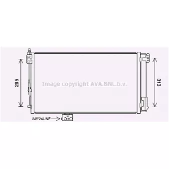 Condenseur, climatisation PRASCO [MS5696D]