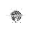 Ventilateur, refroidissement du moteur PRASCO [MS7518]