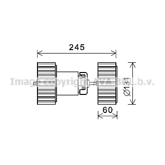 PRASCO MS8675 - Moteur électrique, pulseur d'air habitacle