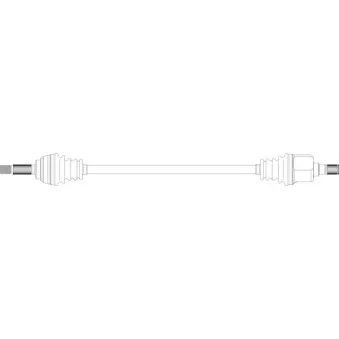 Arbre de transmission avant gauche GENERAL RICAMBI MT3049