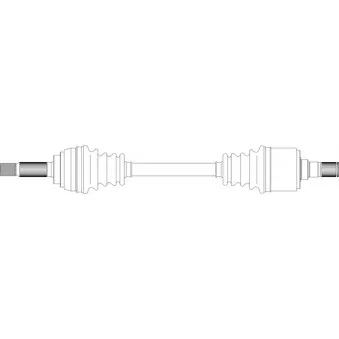 Arbre de transmission avant droit GENERAL RICAMBI MT3060