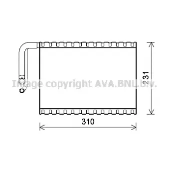 PRASCO MSV545 - Évaporateur climatisation