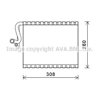 Évaporateur climatisation PRASCO [MSV604]