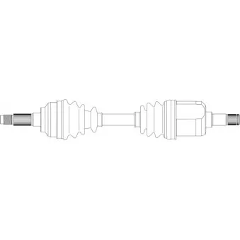 Arbre de transmission avant droit GENERAL RICAMBI MZ3024