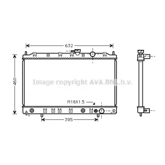 PRASCO MT2135 - Radiateur, refroidissement du moteur