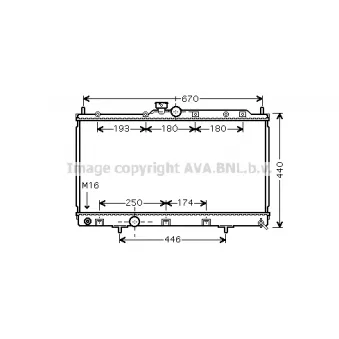 PRASCO MT2198 - Radiateur, refroidissement du moteur