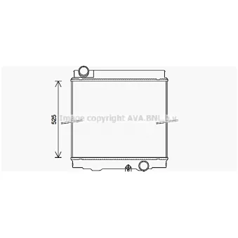 PRASCO MT2271 - Radiateur, refroidissement du moteur