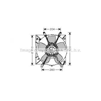 Ventilateur, refroidissement du moteur PRASCO [MT7506]