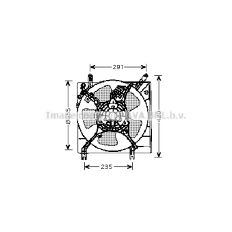 Ventilateur, refroidissement du moteur PRASCO [MT7508]