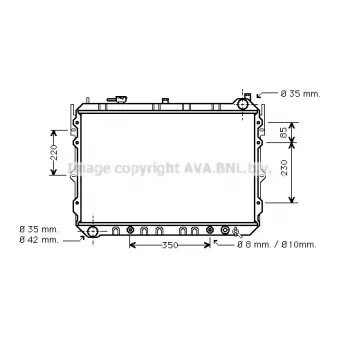 PRASCO MZ2057 - Radiateur, refroidissement du moteur