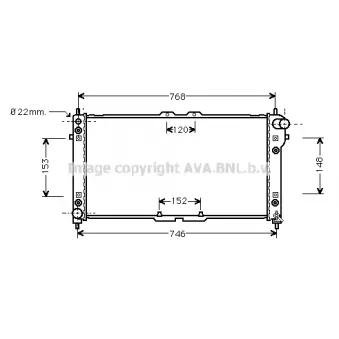 PRASCO MZ2076 - Radiateur, refroidissement du moteur