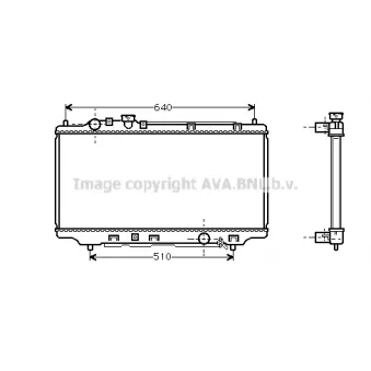 Radiateur, refroidissement du moteur PRASCO [MZ2116]
