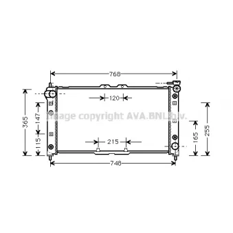 PRASCO MZ2137 - Radiateur, refroidissement du moteur