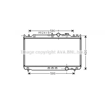 Radiateur, refroidissement du moteur PRASCO [MZ2201]