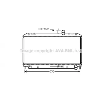 PRASCO MZ2262 - Radiateur, refroidissement du moteur