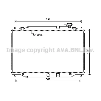 PRASCO MZ2272 - Radiateur, refroidissement du moteur