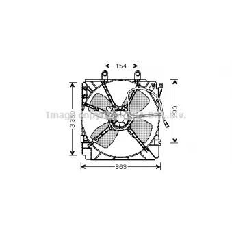 PRASCO MZ7518 - Ventilateur, refroidissement du moteur
