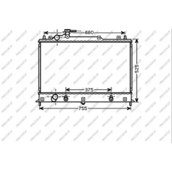 Radiateur, refroidissement du moteur PRASCO MZ802R001