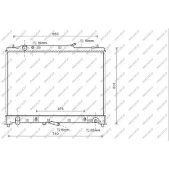 Radiateur, refroidissement du moteur PRASCO MZ806R001