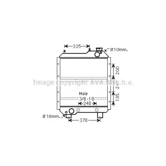 PRASCO NH2002 - Radiateur, refroidissement du moteur