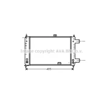 PRASCO OL2047 - Radiateur, refroidissement du moteur