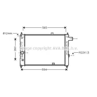 PRASCO OL2052 - Radiateur, refroidissement du moteur