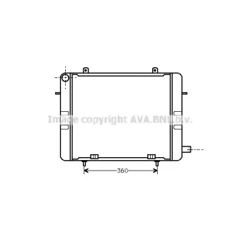 PRASCO OL2155 - Radiateur, refroidissement du moteur