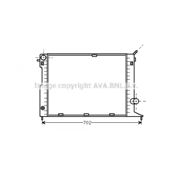 Radiateur, refroidissement du moteur PRASCO [OL2165]