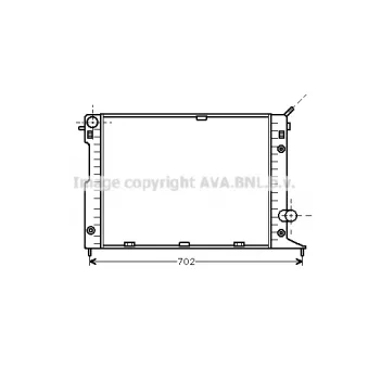 Radiateur, refroidissement du moteur PRASCO [OL2166]