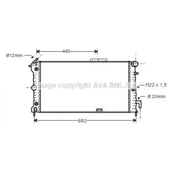 PRASCO OL2187 - Radiateur, refroidissement du moteur
