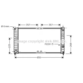 PRASCO OL2284 - Radiateur, refroidissement du moteur