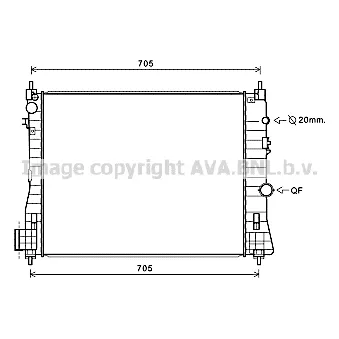 PRASCO OL2665 - Radiateur, refroidissement du moteur