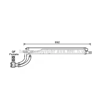 PRASCO OL3675 - Radiateur d'huile de boîte automatique
