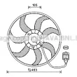 Ventilateur, refroidissement du moteur PRASCO [OL7657]