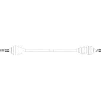 Arbre de transmission avant droit GENERAL RICAMBI OP3201 pour OPEL ZAFIRA 1.6 16V - 101cv