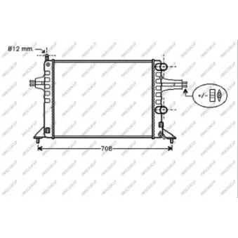 Radiateur, refroidissement du moteur PRASCO OP017R012