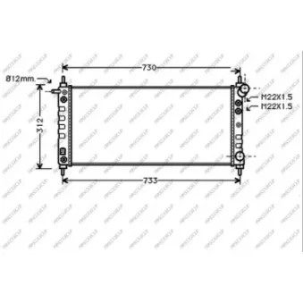Radiateur, refroidissement du moteur PRASCO OEM 1300175