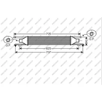 Intercooler, échangeur PRASCO OEM 6302078