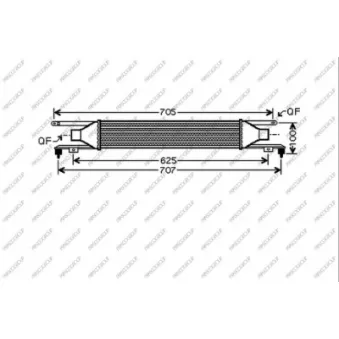 PRASCO OP034N002 - Intercooler, échangeur