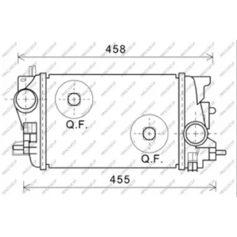 Intercooler, échangeur PRASCO OEM 1302143