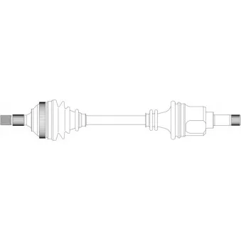 Arbre de transmission avant gauche GENERAL RICAMBI OEM 3272C7